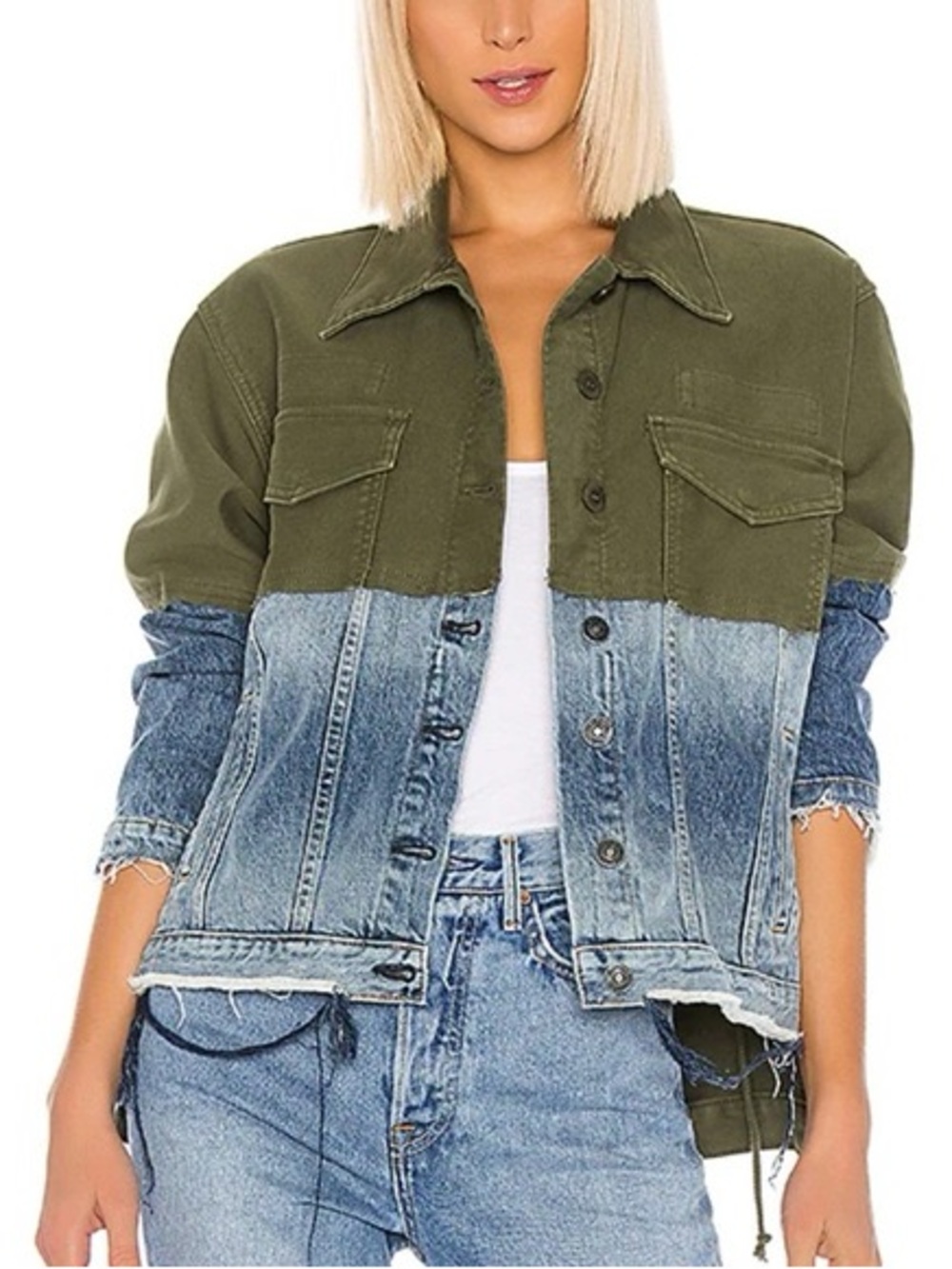 Hudson Two-Tone Denim Jacket